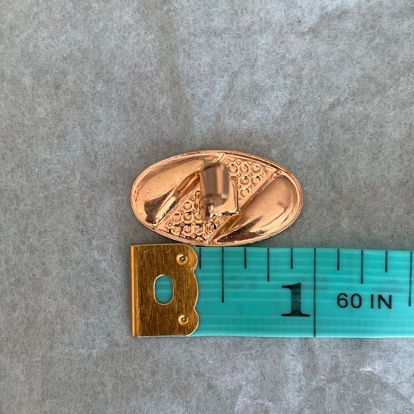 VTG  Cuff Links Tie Bar Goldtone Coloring  Art Nouveau - Picture 8 of 11